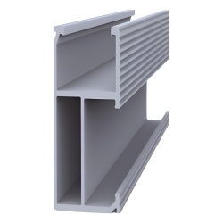 Syscom EPLSR52700 Riel 5 para montaje de modulos fotovoltaicos de aluminio anodizado de 2700mm.
