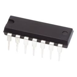 SYSCOM PARTS CD4066BE Circuito Integrado Interruptor Cuadruple Bilateral DIP-14.