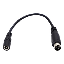 SYSCOM PARTS PL3DIN Adaptador de Corriente DC Jack 5.5mm x 2.1mm a Mini-DIN de 3 Pines