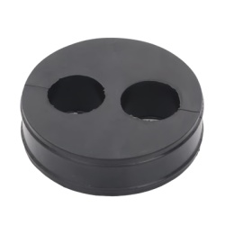 SYSCOM TOWERS CI-2-78 Inserto de Caucho de 4" Con Dos Orificios para Cable de 7/8 in