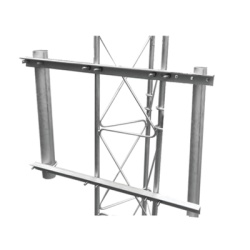 SYSCOM TOWERS SBL-UNI-2GD Brazo Lateral Doble Para Torre Arriostrada Compatible con STZ30G STZ35G y STZ45G.