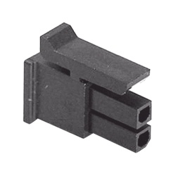 Syscom WM1783-ND Receptaculo de dos posiciones en Conector Rectangular de Carcasa Negra de 0.118 "(3.00 mm) Molex.