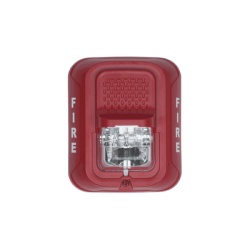SYSTEM SENSOR SR-L Lampara estroboscopica de pared para interiores candela seleccionable de 15 a 185 cd voltaje dual 12/24 Vcd Serie L