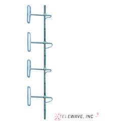TELEWAVE INC ANT-150D6-9 Antena Base VHF de 4 Dipolos rango de frecuencia 138 - 174 MHz.