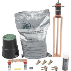 TOTAL GROUND KIT-MASTER-25AB-V2 Kit de tierra física modelo TG45AB con Electrodo Magnetoactivo, capacidad: 45 AMP