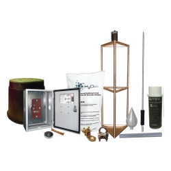 TOTAL GROUND KITMASTER05T Kit Pararrayo con Accesorios de Instalacion en Torre para Proteccion de 300 m de Diametro.e