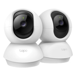 TP-LINK TAPO-C210-P2 Camara de Seguridad Wi-Fi Pan/Tilt 2K Definition Vision Nocturna 30 pies 360Â° Horizontal 114Â° Vertical Deteccion de Movimiento Audio Bidireccional Alarma Sonora/Luminica MicroSD