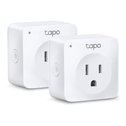 TP-LINK TAPOP100-2P KIT 2 Mini Smart Wi-Fi tomacorrientes / Control Remoto / Programacion y Temporizador / Diseno Compacto / 2.4 GHz / carga maxima de 10 A / hasta 1200 W