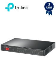 TP-LINK TPL3720011 TP-LINK TL-SG1210P - Switch de escritorio PoE no administrable con 8 puertos 10/100/1000 Mbps 1 puerto 10/100/1000 Mbps (Uplink) 1 puerto SFP y capacidad de suministro de 63W.