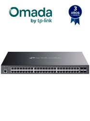 TP-LINK TPL3720020 TP-LINK SG3452P - Switch L2 Omada PoE con 48 puertos PoE 10/100/1000 Mbps 4 puertos SFP 1G consola RJ45/microUSB gestion centralizada Omada/Stand-Alone soporte Multicast IGMP C
