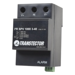 TRANSTECTOR I2R-SPV1000-3-40 Supresor de Sobretensiones A 1000 VDC Tipo 2 En Montaje DIN Rail