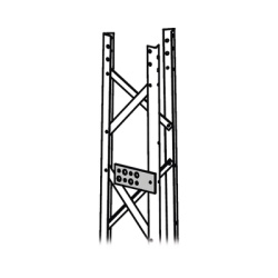 Trylon TRY-T-TXB Guia Simple para Guiado de Cableado de Comunicacion. Compatible con linea TITAN. Incluye Tornillo Tuerca y Arandela.