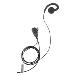 TX-300M-M06 Micrófono de Solapa con Audífono / PTT Integrado / Cable Kevlar Reforzado / Clip Giratorio 360° / Compatible Radios Motorola XTS y GP Series