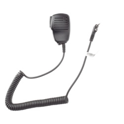 TX-302-K01 Micrófono-Bocina de Solapa / Cable Kevlar Reforzado / Jack 3.5 mm Auricular / PTT Táctil / Clip Rotativo 360°