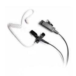 TX-880-K01 Micrófono-Audífono de Vigilancia / 2 Hilos / Tubo Acústico Grado Médico / PTT Remoto / Compatible Kenwood 2 Pines