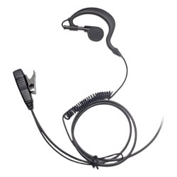 TX PRO TX-110N-M11 Micrófono-Audífono / Gancho Ajustable Tipo G / Cable con Resorte / Conector Multipin Motorola / PTT de Solapa