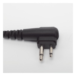 TX PRO TX-160N-M01 Micrófono de Solapa con Auricular / Gancho en Forma de D / Cable Reforzado con Kevlar / PTT con Clip 360° / Conector K02 - Img 2