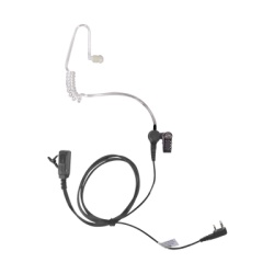 TX PRO TX-EHKAV2 Microfono - audifono de tubo acustico de grado medico transparente con conector de dos pines para KENWOOD y TXPRO