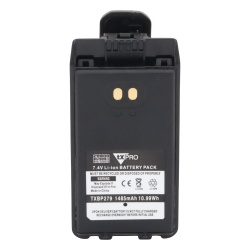 TX PRO TXBP279 Batería Li-Ion para Radio Portátil / 7.2V / 1485 mAh / 14 Horas de Operación / Carga 2.5 Horas / Compatible IC-F1000/2000/1100/2100