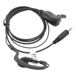 TX PRO TXEHK04 Micrófono-Audífono Profesional / Gancho Ergonómico en G / PTT de Solapa / Cable Kevlar / Conector 2 Pines / Uso Prolongado - Img 4
