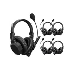 TX PRO TXMAX5 Intercomunicador Inalambrico Binaural / Cancelacion de Ruido IA / Rango 500 m (1640 ft) / Bluetooth / Bateria 1050mAh / Resistente a Lluvia / Kit 5 Unidades