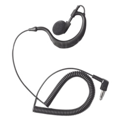 TX110L Audífono Monoaural / Conector 3.5 mm / Gancho Hipoalergénico Grado Médico / Cable Reforzado con Kevlar / Compatible con Radios y Micrófono-Bocina
