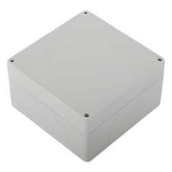 TXG-01-5TS Gabinete Plástico para Exterior / IP65 / IK07 / 160 x 160 x 90 mm / -20°C a 60°C / Cierre por Tornillos