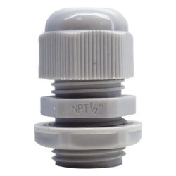 TXG-PG-12N Conector Tipo Glándula / Rosca NPT 1/2" / Rango Cable 6-11 mm / Plástico Industrial / IP Aplicable