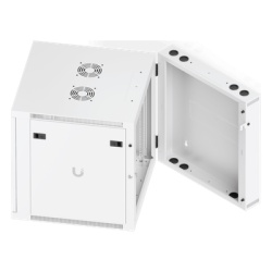 UBIQUITI UACC-RACK-12U-WALL-SW-G Gabinete Rack 12U / 600x703 mm / Puerta Vidrio Templado / Puerta Trasera Abatible / Paneles Laterales con Llave / Acero SPCC 1.2 mm - Img 4