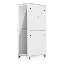 UBIQUITI UACC-RACK-42U-1000-G Gabinete Rack de Piso / 42U / 600 x 1000 mm (23.6 x 39.4') / Carga 800 kg (1763.7 lb) / Ventiladores con Sensor Térmico / Puerta Vidrio Templado / Ruedas Bloqueables