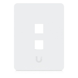 UBIQUITI UACC-WP-KEYSTONE-V-2P Placa Keystone Universal / 2 Puertos / Superficie Pintable / Montaje Vertical / 4 Piezas