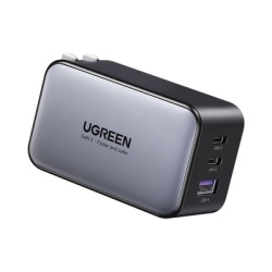 UGREEN 10334 Cargador de 65W serie Nexode | 3 Puertos de Carga Rapida | 2 USB-C | 1 USB-A | Tecnologia GaN II | Power Delivery 3.0 | Quick Charge 4.0 | Chip Confiable y Carga Inteligente | Optimiza la