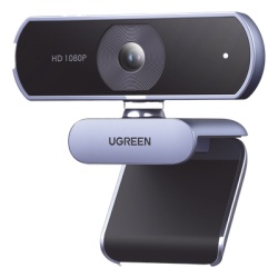 UGREEN 15728 Camara Web HD con Microfono Integrado | Resolucion 1080P@30FPS | Microfonos Duales Integrados | Cancelacion de Ruido | Correccion de Luz Automatica | Vista Amplia de 85Â° | Rotacion Flexi