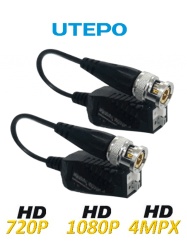 UTEPO TVT445009 UTEPO UTP101PHD408 - Paquete de 8 pares de transceptores pasivos con terminales Push soporta HDCVI HDTVI AHD y CVBS. Alcance: 250m a 720p 200m a 1080p 150m a 4MP.