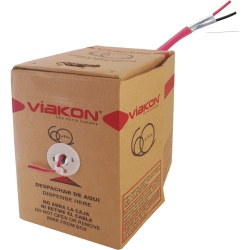 VIAKON 94-66 2 X 16 AWG / Incendio / FPLR / Blindado / 305 Metros (1000 Pies) / Alambre / Hecho en Mexico - Img 2
