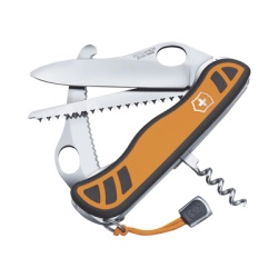 VICTORINOX MC9 Navaja Victorinox Grande Hunter XT Grip Multiherramienta con Cachas y 6 Funciones. Hojas para una Mano.