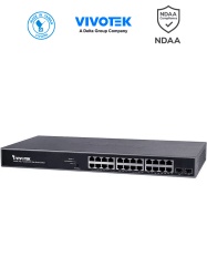 VIVOTEK VIV178005 VIVOTEK AW-GEV-267A-370 - VIVOCAM Switch PoE Administrable L2 con 24 puertos PoE GE RJ45 2 puertos Combo GE RJ45/SFP 370W totales (30W por puerto) 52Gbps de velocidad y gestion d