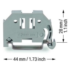WAGO 249-116: tope de cierre sin tornillos de 6 mm de ancho para riel DIN 35 - Img 3