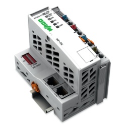 WAGO 750891 Controlador Modbus TCP / 4a Generacion / 2 x ETHERNET / Switch Integrado / CEI 61131-3 / 4 MB Memoria / IP20 / 24 VCC