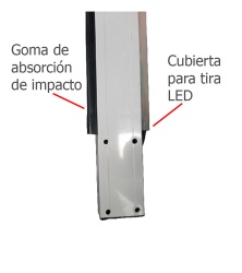 WEJOIN TVB151020 WEJOIN WJLBM3R - Brazo recto derecha LED tipo rectangular de 3 metros / Compatible con barrera LED derecha - Img 2