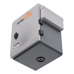 WI-TEK WI-IOTBOXMINIV1 Gabinete de Acero Ventilado para Exterior 250 x 250 x 180 mm con Rieles DIN y 4 Placas Laterales para Montaje de Equipos por Fuera - Img 5