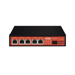 WI-TEK WI-PS306GF-UPS-15A Controlador Solar de 15A con Switch PoE / 1 Puertos Gigabit PoE 802.3 bt / 2 Puertos PoE 802.3 af/at / 2 Puertos PoE Pasivo 24/48 Vcc / 1 Puerto SFP / No administrable