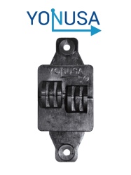 YONUSA YON6510003 YONUSA AP101 - Aislador de paso cuadrado para cercas electricas materiales polipropileno y policarbonato proteccion contra rayos UV agua humedad y polvo/ Resistencia mecanica de