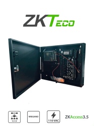 ZKTECO 74082 ZKTECO C3400B - Control de Acceso Profesional / 4 Puertas / 4 Lectoras / PULL / Gabinete y Fuente / Sin Biometria