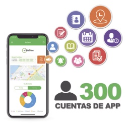 ZKTECO BIOTIMEAPP300 Licencia para realizar checadas de asistencia desde Smartphone (APP) con envio de fotografia y ubicacion por GPS / Compatible con BIOTIMEPRO / Licencia para 300 usuario