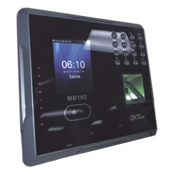 ZKTECO MB160ID Terminal Biometrica Facial / Rostro Huella y Tarjeta / 1 500 Usuarios / Pantalla 2.8" / TCP/IP USB / ADMS / Control de 1 Puerta