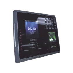 ZKTECO MB160ID Terminal Biometrica Facial / Rostro Huella y Tarjeta / 1 500 Usuarios / Pantalla 2.8" / TCP/IP USB / ADMS / Control de 1 Puerta