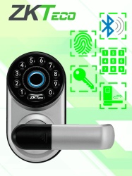 ZKTECO ZKT2450012 ZKTECO ML300 - Cerradura Inteligente con Teclado y Verificacion de Huella Conectividad Bluetooth Capacidad para 100 Usuarios Compatible con la App Zsmart