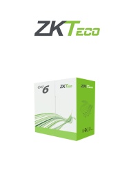 ZKTECO ZKT2640009 ZKTECO XL600CPRA - Bobina de Cable UTP CAT 6 100% Cobre 305 Metros 23 AWG Uso Interior Cubierta Retardante de Flama Certificada Voz Datos Video Alta Definicion Color