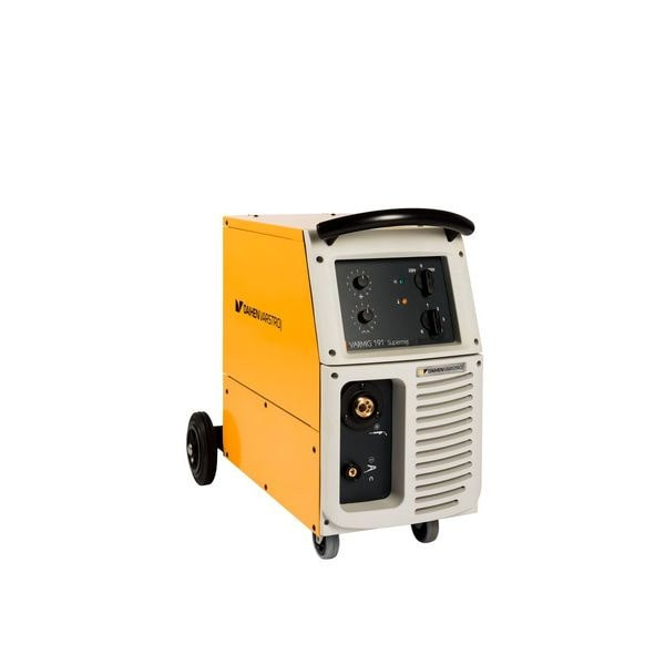 Welding machine Varmig Supermig 191, MIG/MAG welding, gas shielding, for steel/aluminum/CrNi steel.